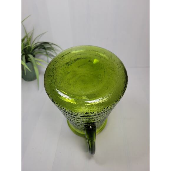 Vintage Green Pitcher, Bartlett Collins Brick Road MCM - Picture 4 of 5